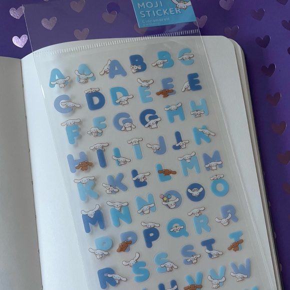Cinnamoroll alphabet stickers - Picture 1 of 5
